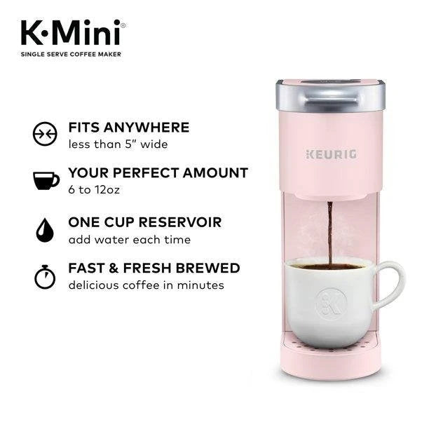 Keurig - K-Mini Single Serve K-Cup Pod Coffee Maker - Dusty Rose