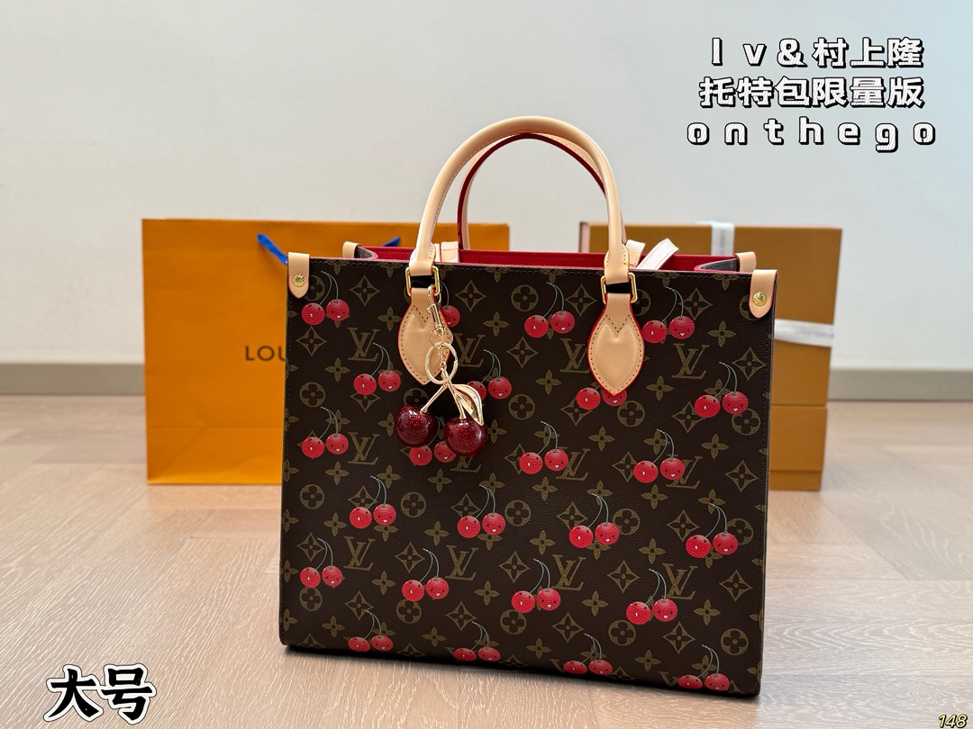 LV & Takashi Murakami co-branded series tote bag - cnluxepick