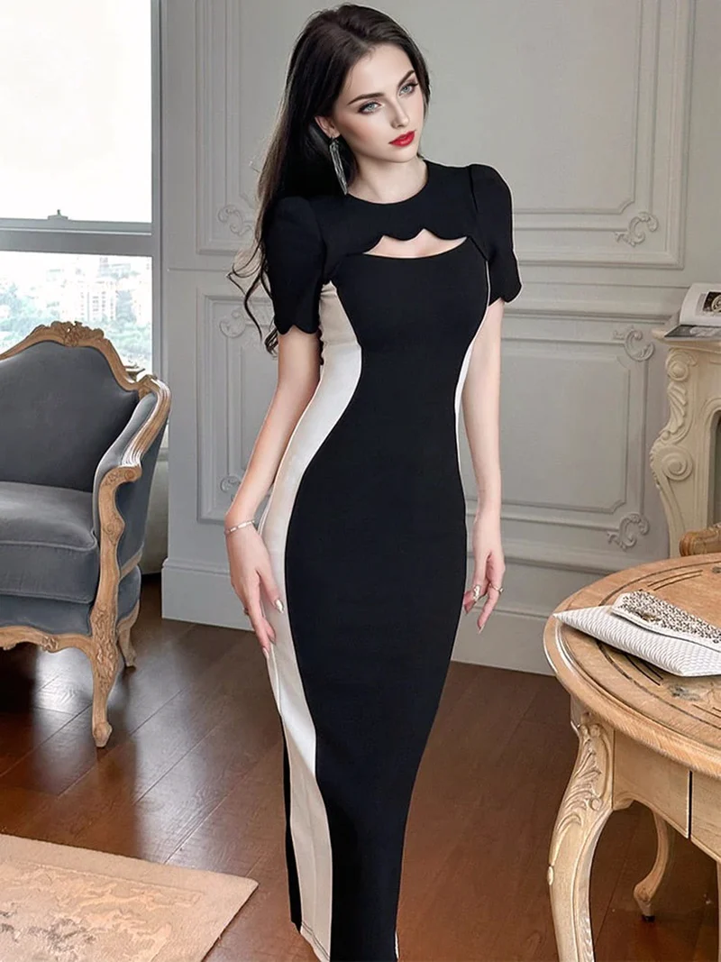 Elegant Cutout Sheath DressClistos