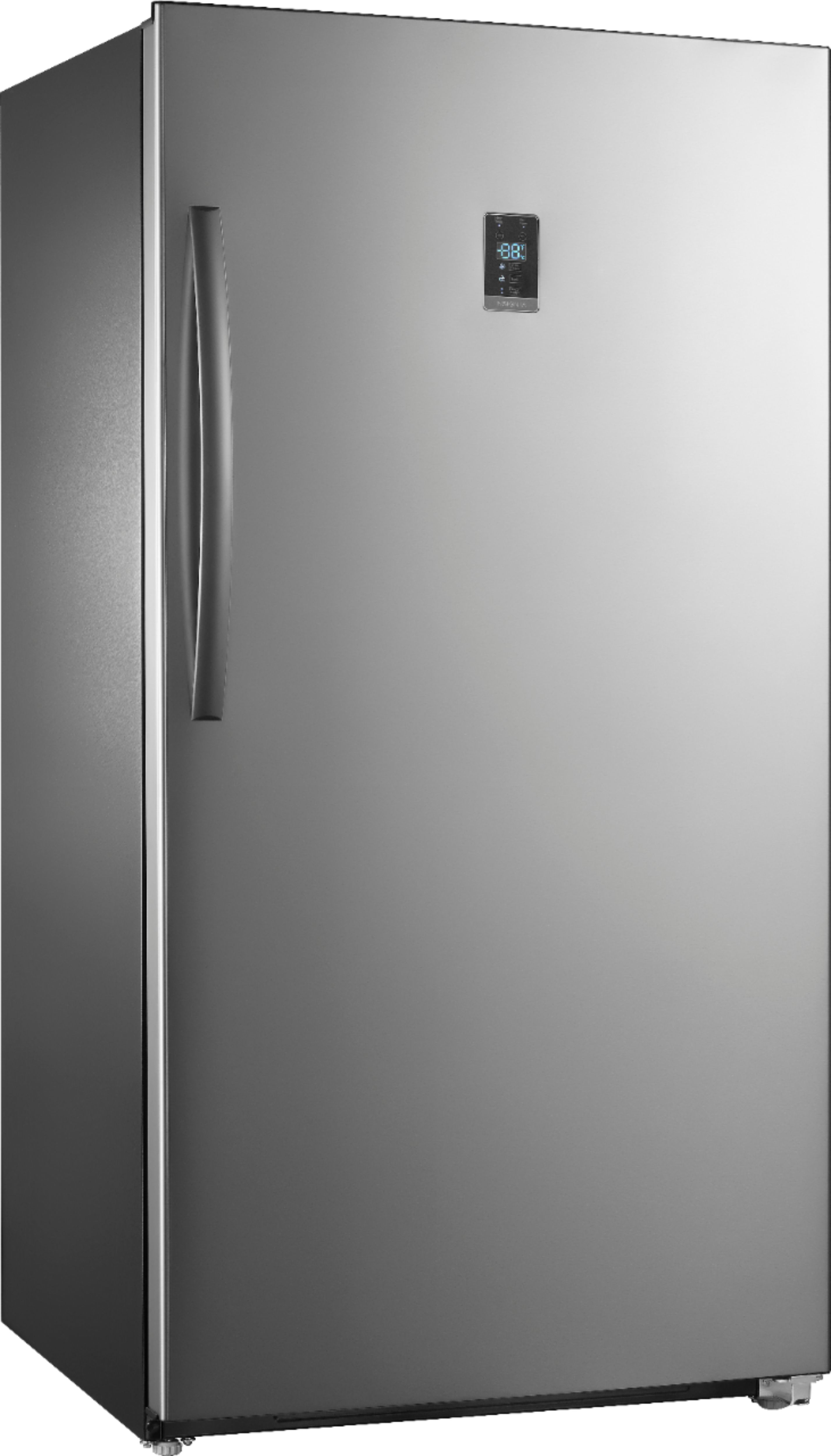 Insignia™ - 17 Cu. Ft. Garage Ready Convertible Upright Freezer with ENERGY STAR Certification - Stainless Steel