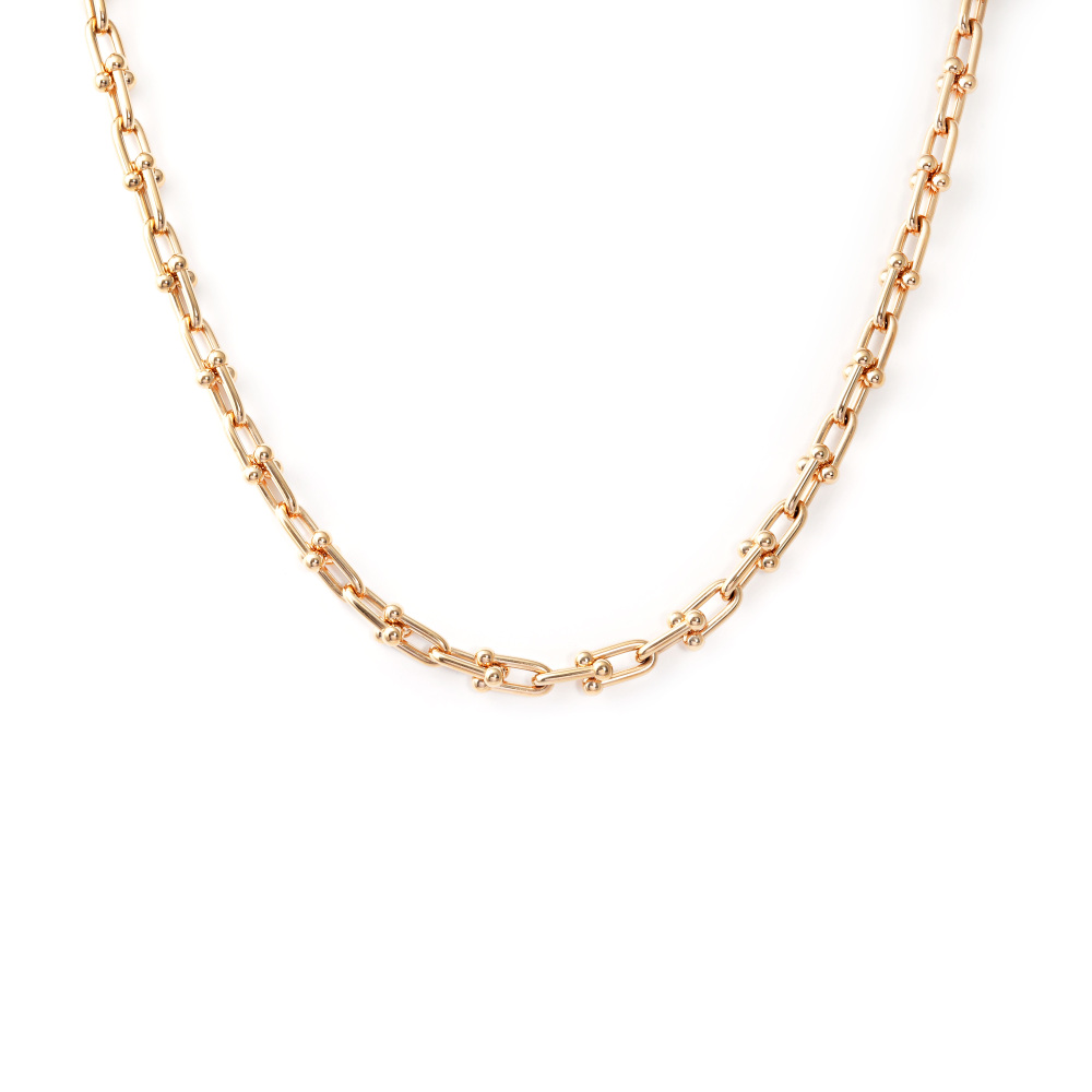 Tiffany & Co. Hardware Link Necklace 18K Rose Gold 70353164