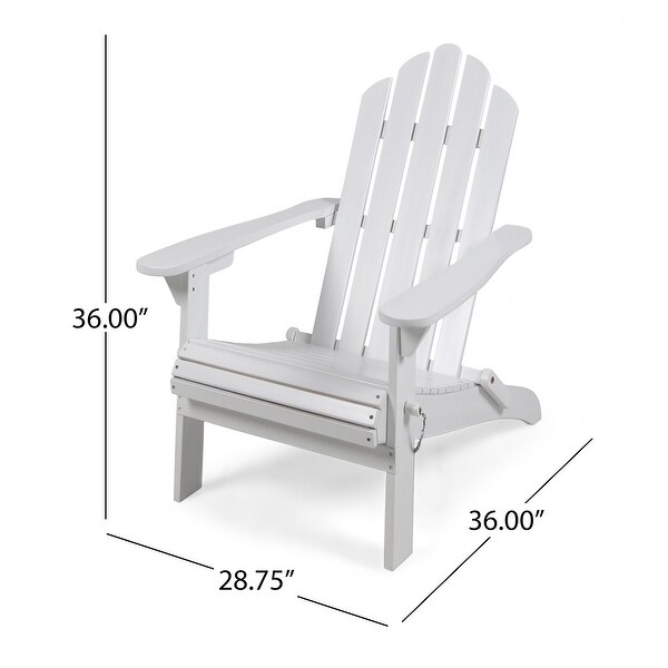 Hollywood Foldable Acacia Adirondack Chair by Christopher Knight Home