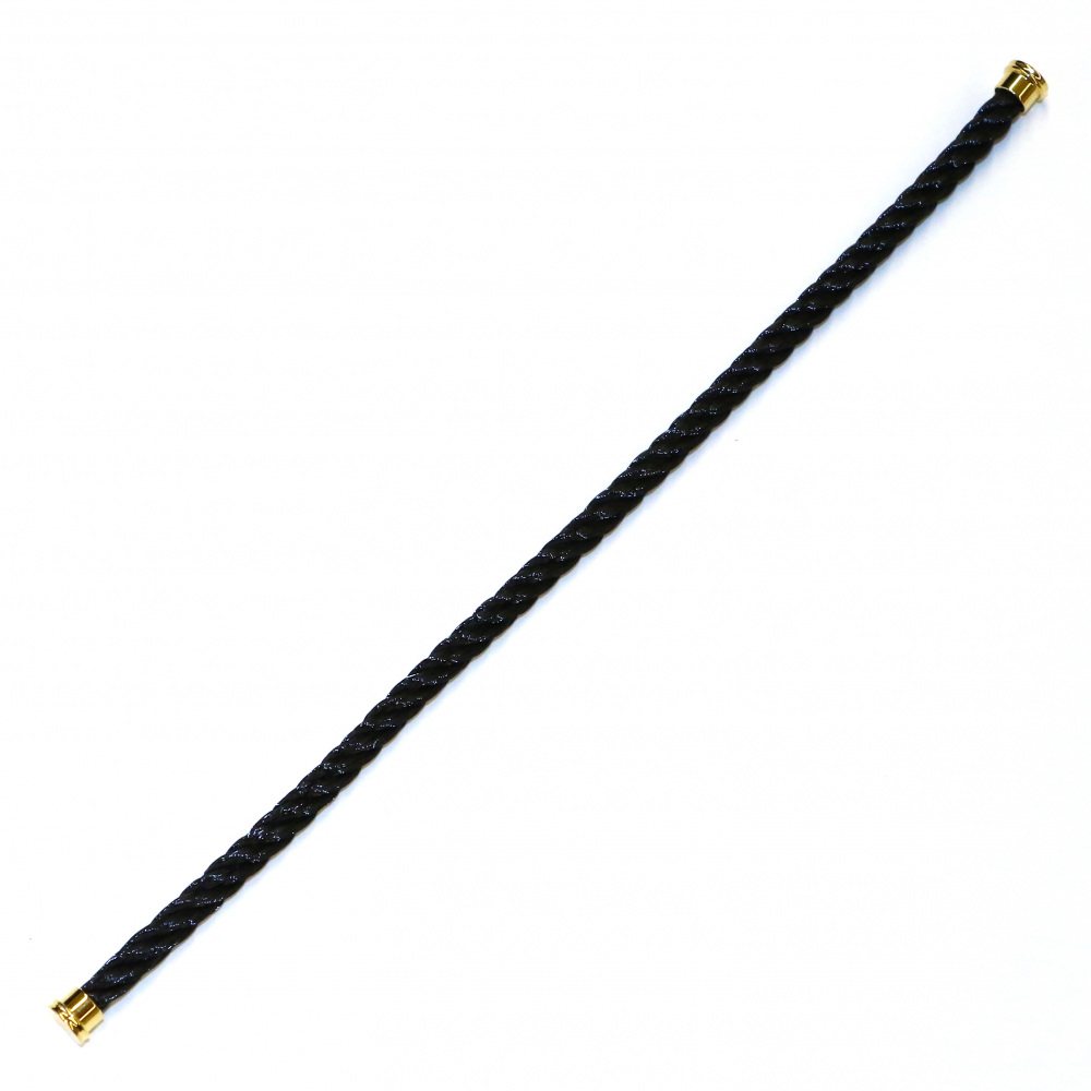 FRED Force 10 Lm Black 18 Jewelry Parts Mens Bracelet 18K Yellow Gold 6B0114