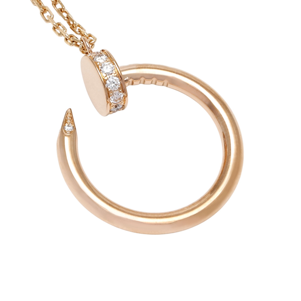Cartier Juste un Clou Necklace 18K Rose Gold Diamond B7224887