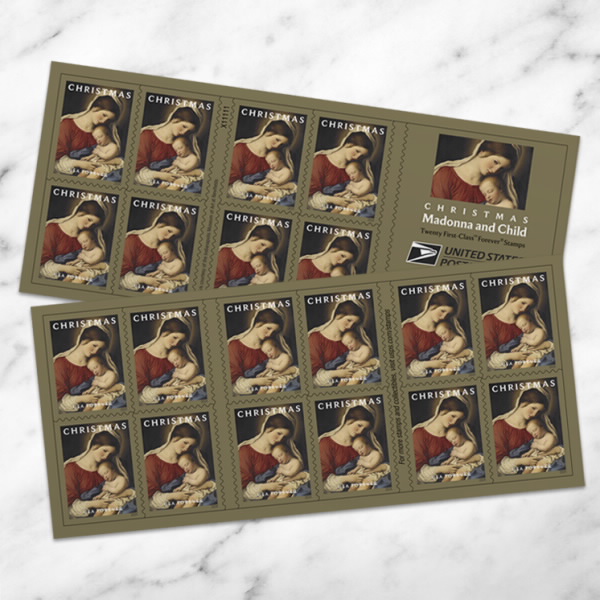 Christmas Madonna and Child Stamps 2024