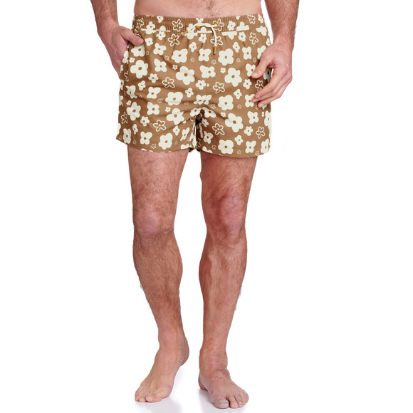 Famy Herren Badeshorts mit Blumen-Allover
