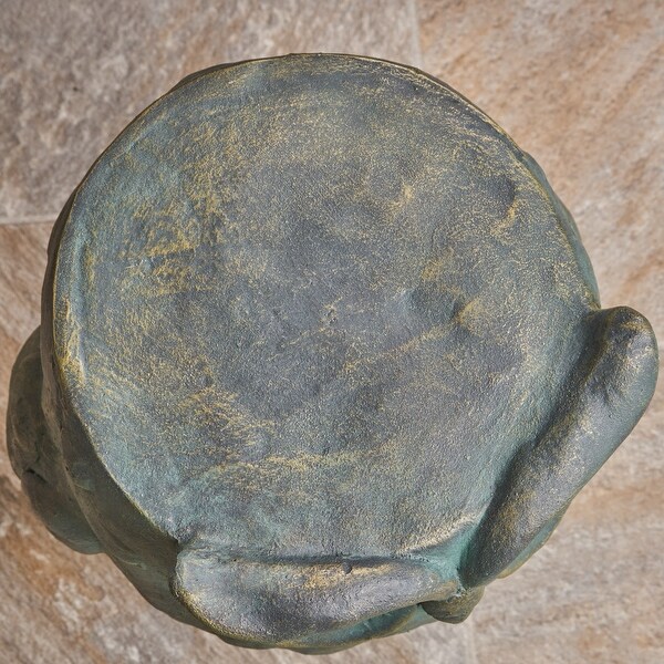 Pratchett Light weight Concrete Owl Garden Stool by Christopher Knight Home