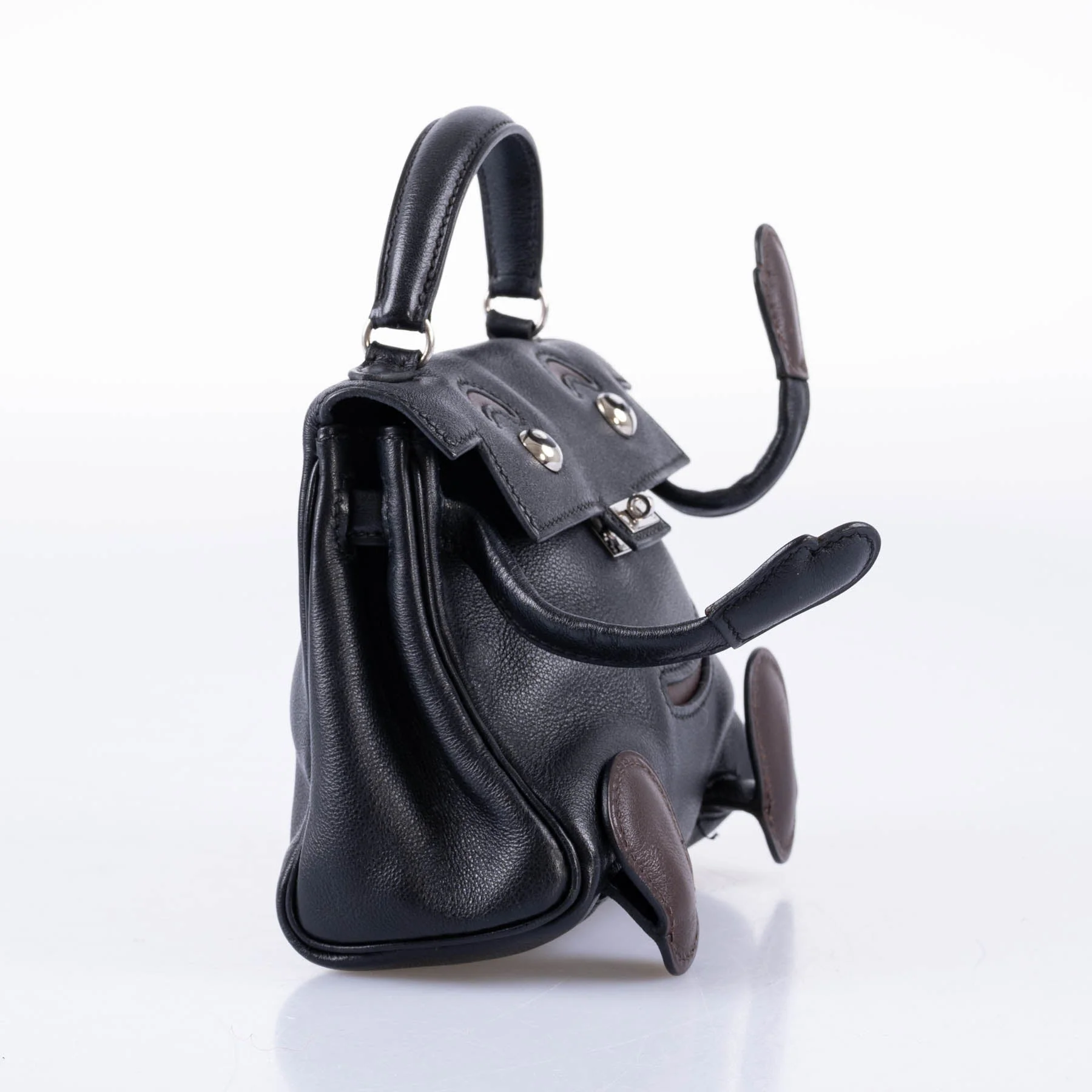 Hermès Kelly Doll Quelle Idole Noir Gulliver Palladium Hardware