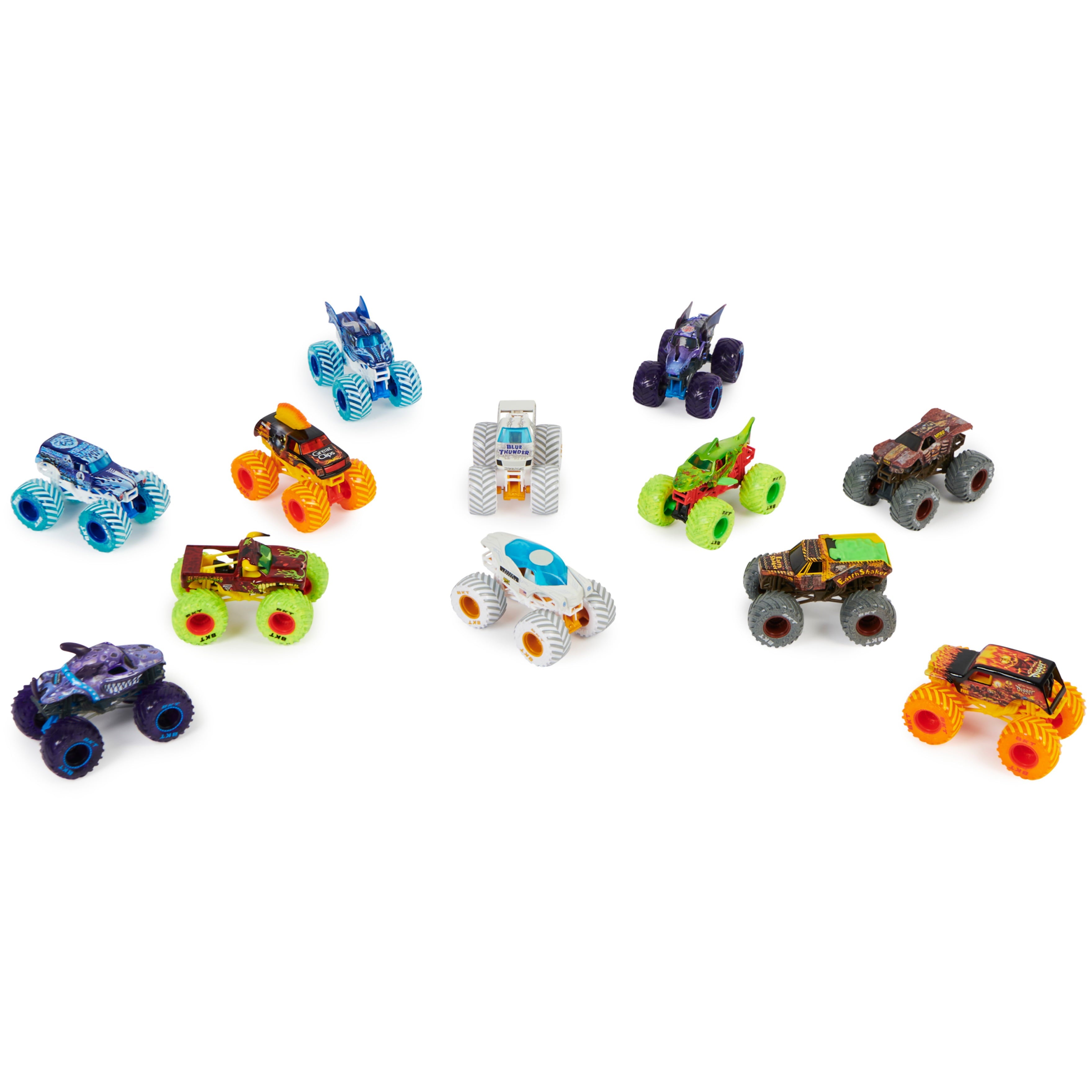 Monster Jam, 12-Pack 1:64 Scale Monster Truck Vehicles ( Exclusive)