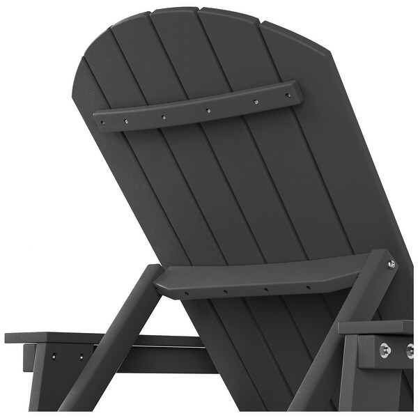 Polytrends Altura Poly EcoFriendly All Weather Reclining Chaise Lounge with Arms