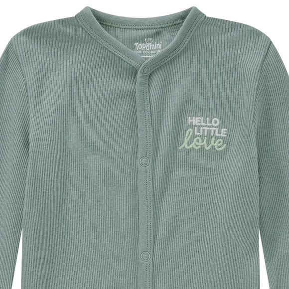 Topomini Pure Collection Newborn Schlafanzug mit Rippstruktur