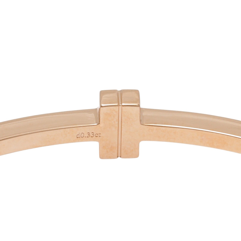Tiffany & Co. Tiffany T Wire Bracelet 18K Rose Gold Diamond 62273046