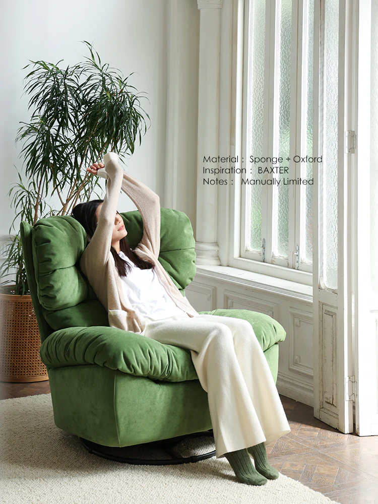 CH058-1 - Limited Edition: Vintage Green Baxt*r First Class Rocking Chair