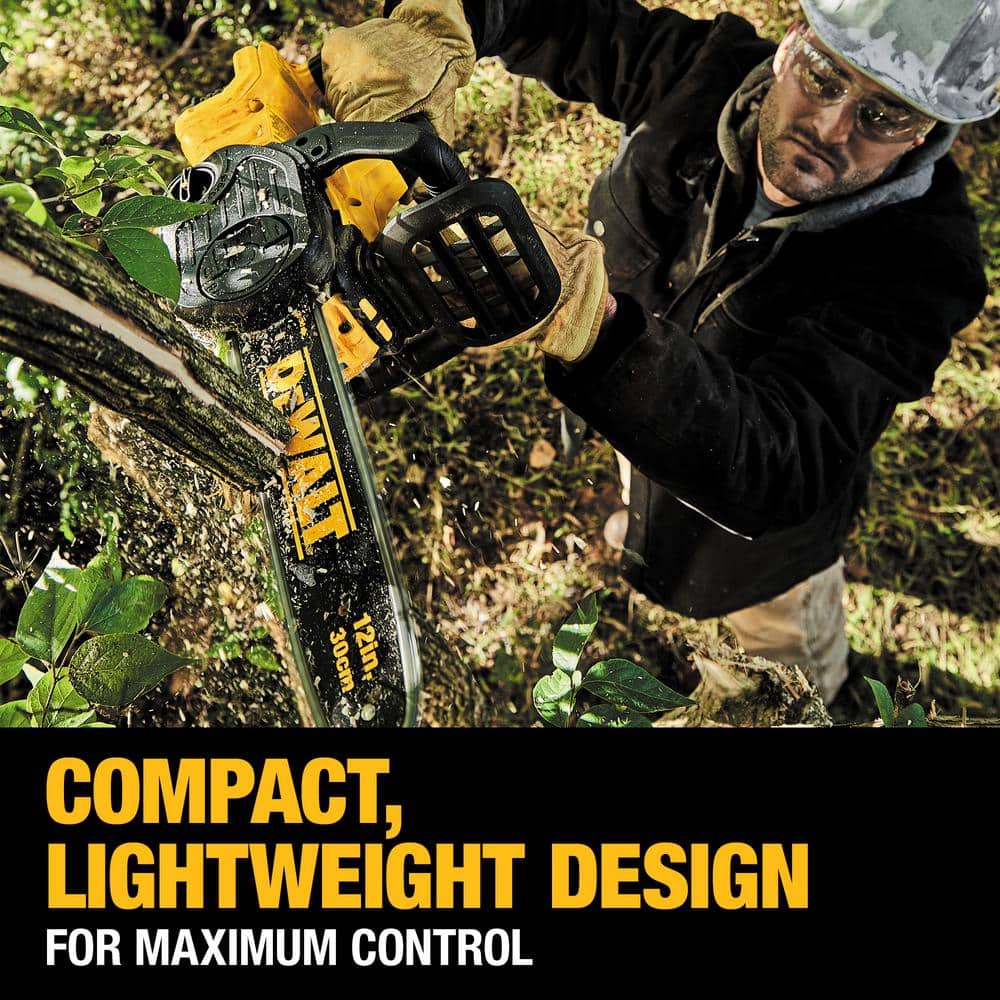 DEWALT 20V MAX 12in. Brushless Battery Powered Chainsaw, DCCS620B