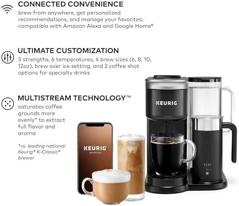 SMART Single Serve K-Cup Pod Coffee Maker, Black