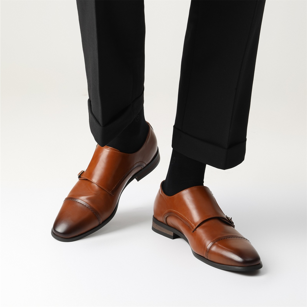 Men's Sleek Monk Strap Loafer Shoes