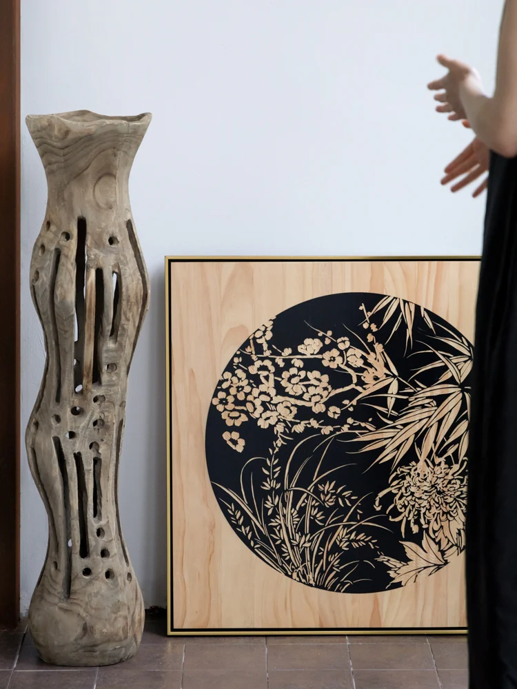 AH227 - Exhibition Debut! Hand-carved Wooden Relief 