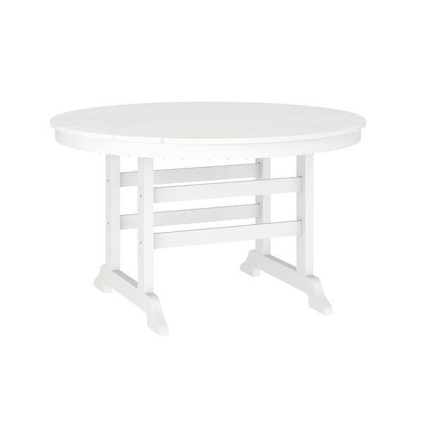 Commercial All Weather Adirondack Table and 4 Chairs with Cupholders