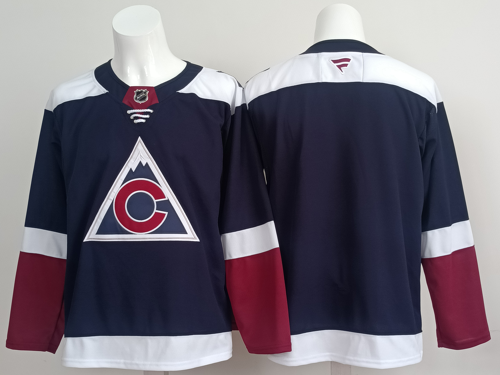 Men's Colorado Avalanche Fanatics Navy Blank Player Jersey