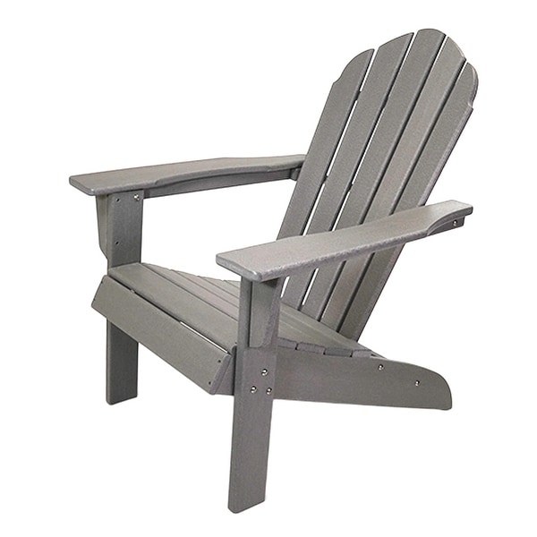 ResinTeak All Weather Essential Adirondack Chair,HDPE Poly Lumber