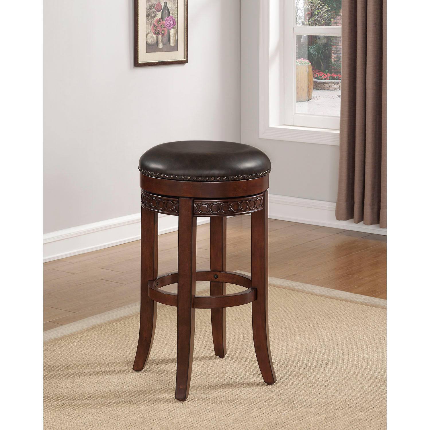American Woodcrafters Conrad Backless Tall Bar Stool