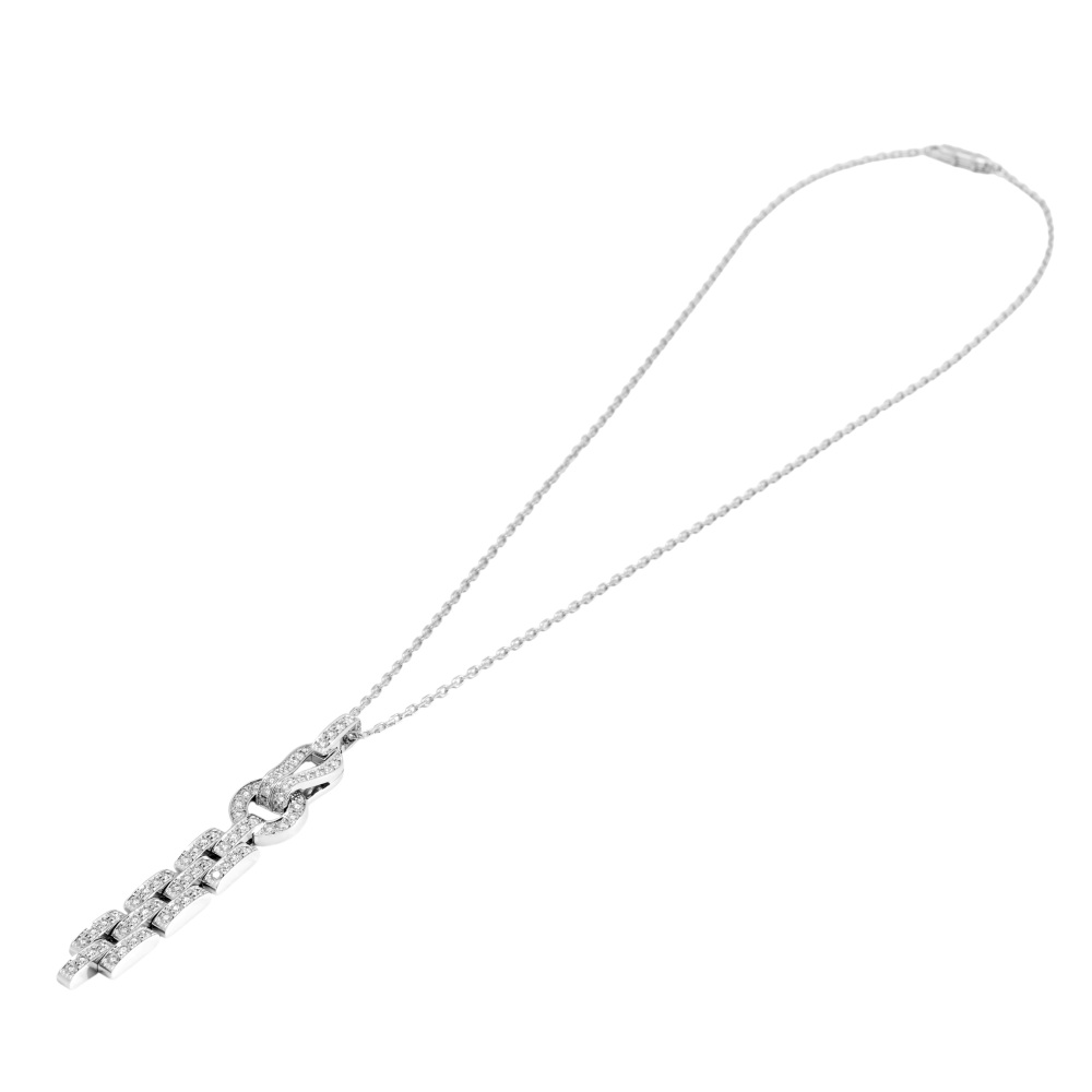 Cartier Agraf Necklace 18K White Gold Diamond N7424321