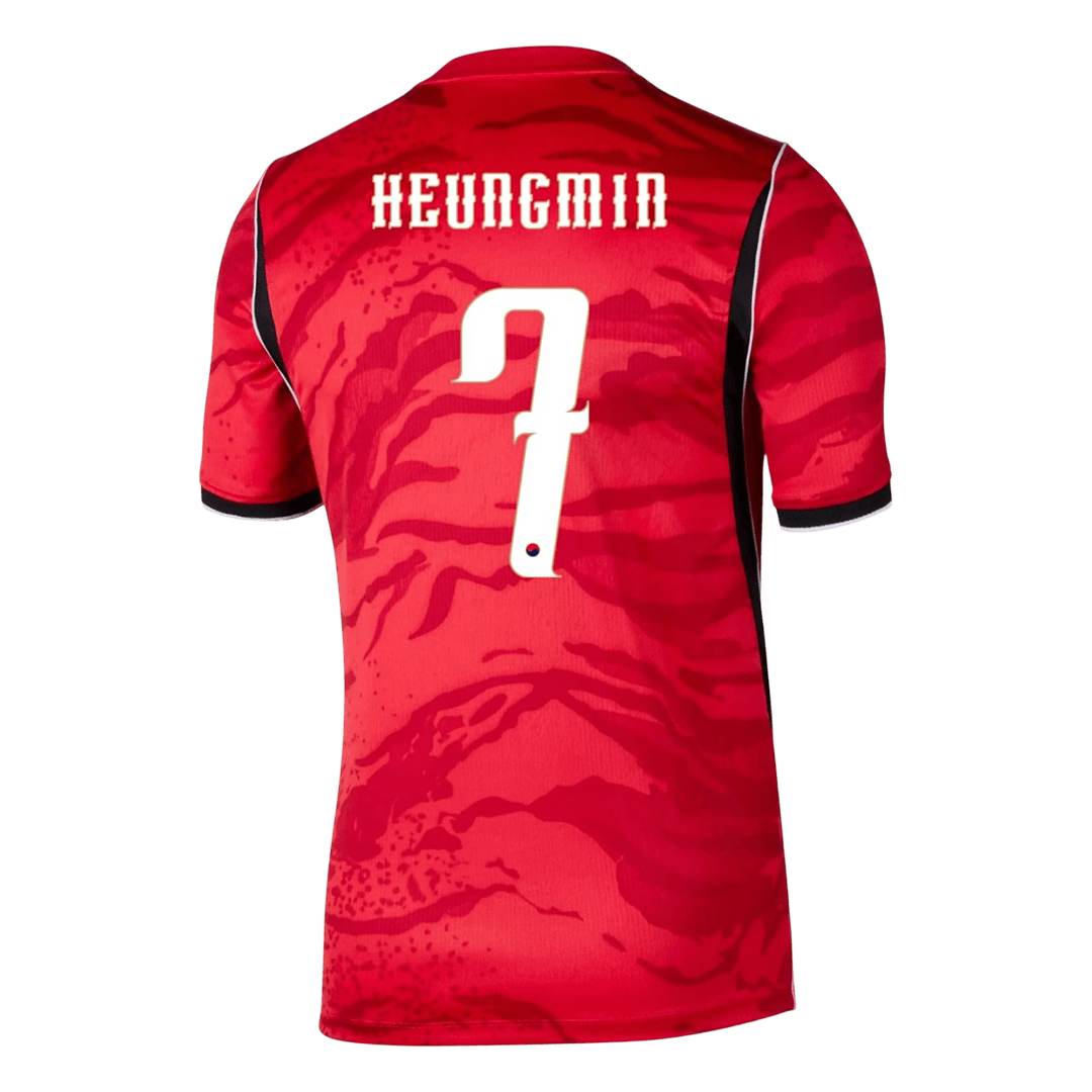 HEUNGMIN #7 South Korea Home Soccer Jersey World Cup 2026