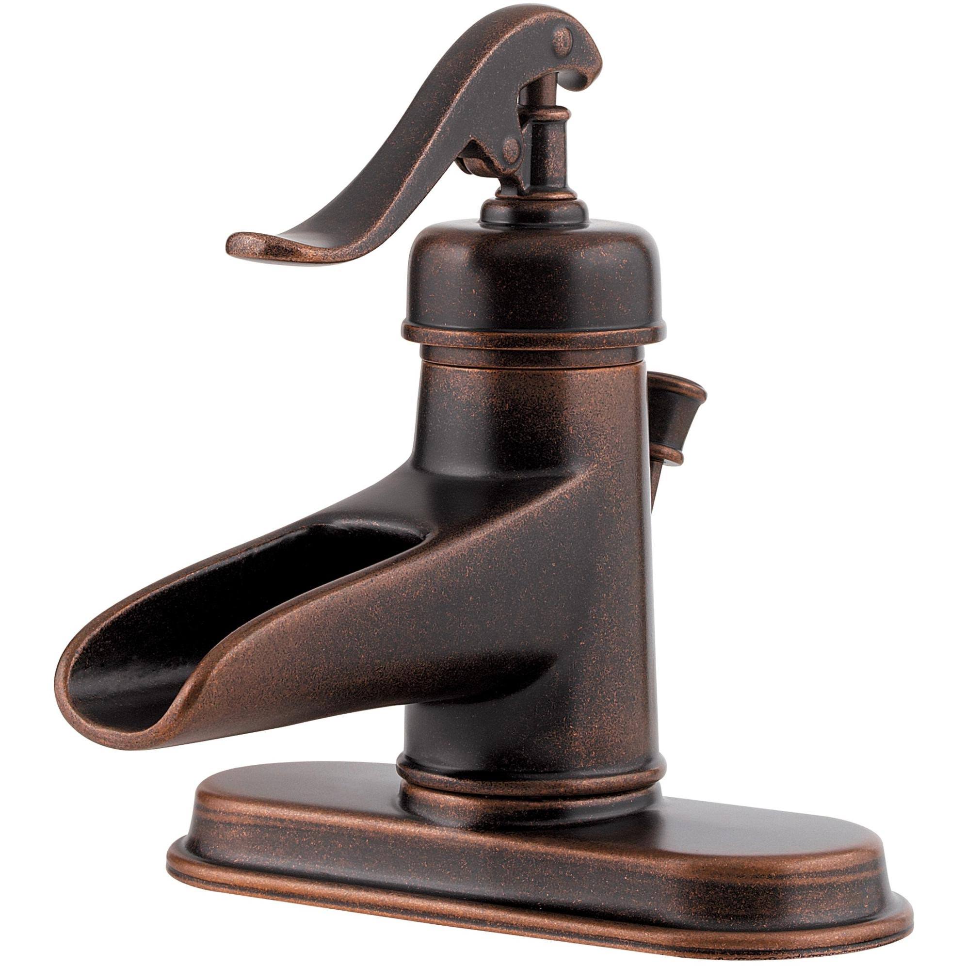 Pfister Ashfield Single-Handle Bathroom Faucet in Polished Chrome LG42-YP0C