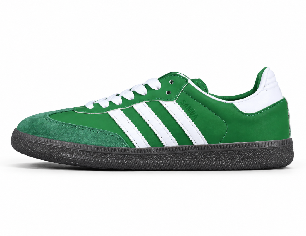 Adidas Samba Vegan Og White/Black/Green IG1024