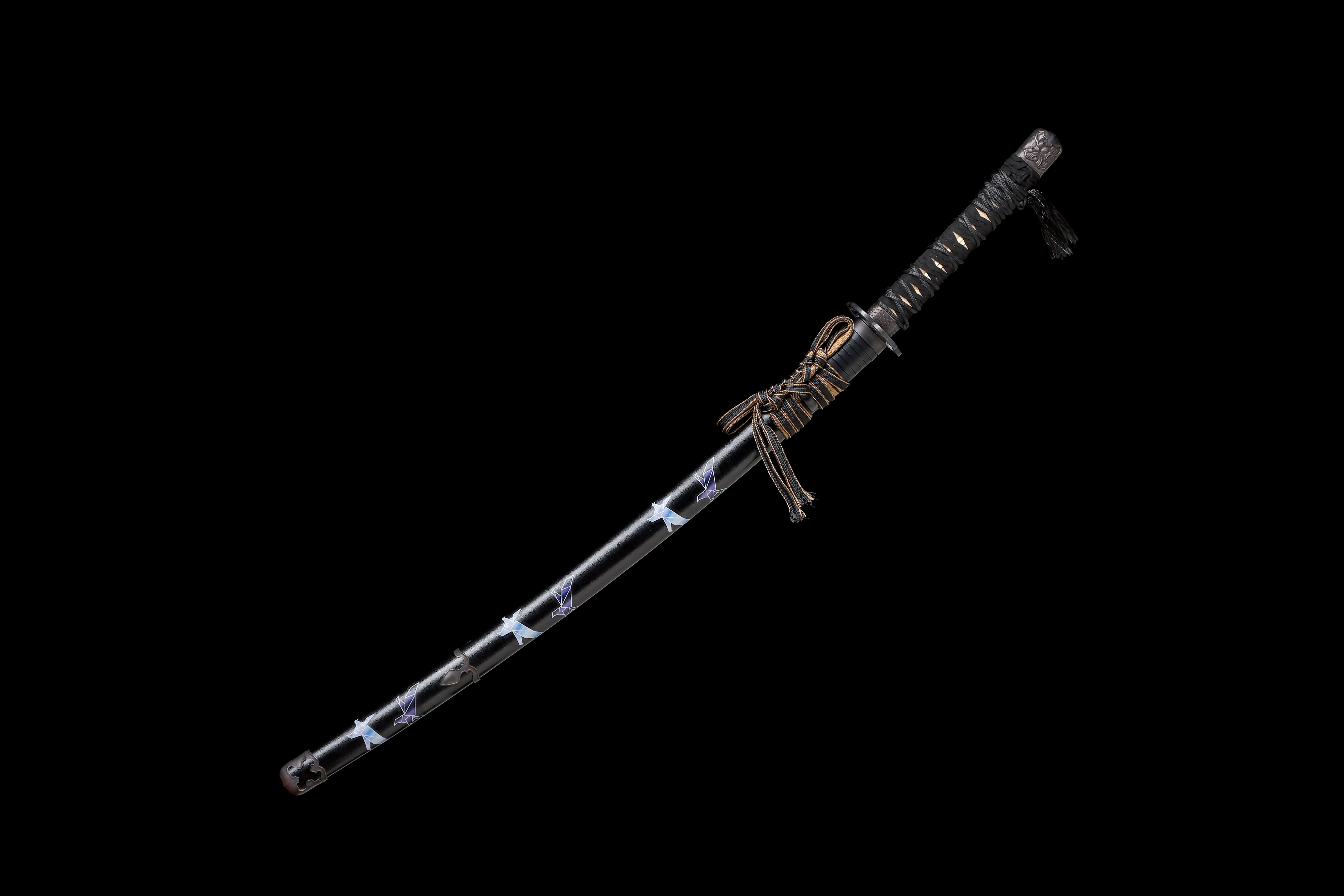 Ghost of Yotei Inspired Katana 9260 Spring Steel Falcon's Claw Full Tang