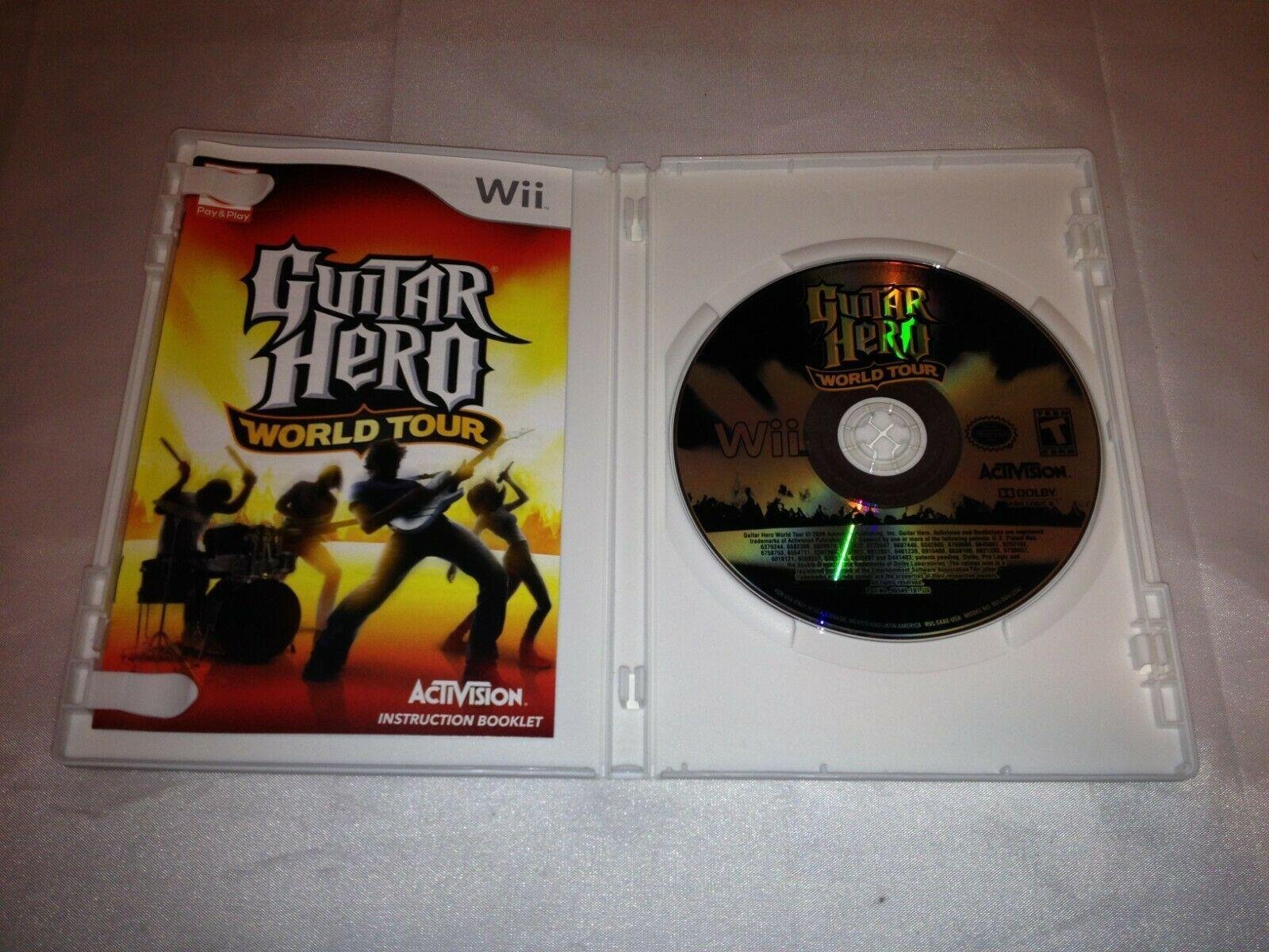 Guitar Hero World Tour Complete Band Game Bundle CIB Video Game Wii