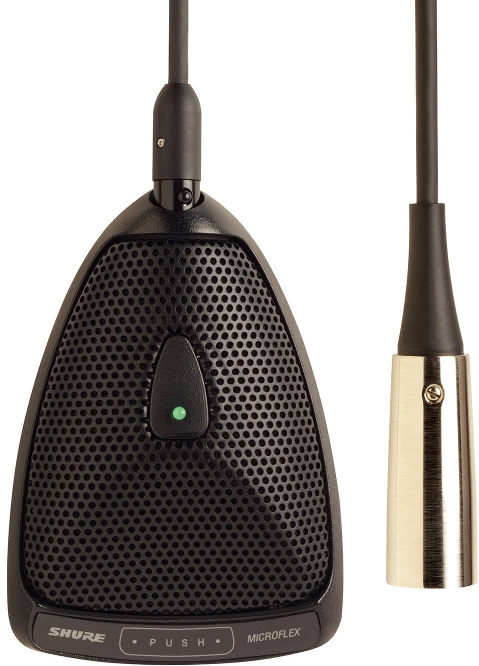 Shure Microflex Boundary MX393/O Microphone - Omni-Directional - Black