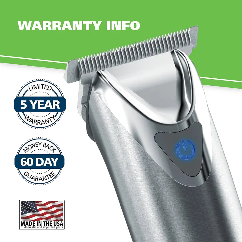 Wahl Lithium-Ion Beard Trimmer 2.0+ – Stainless Steel Precision Grooming Tool
