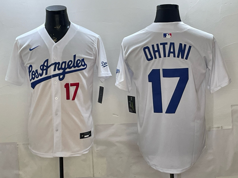 Men's Los Angeles Dodgers Shohei Ohtani #17 White Alternate Replica Jersey