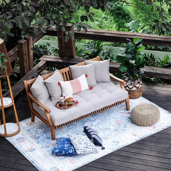 Cambridge Casual Chara 4piece Teak Patio Conversation Set