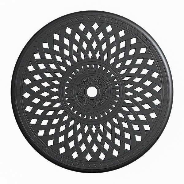 30.71inch Cast Aluminum Patio Dining Round Table