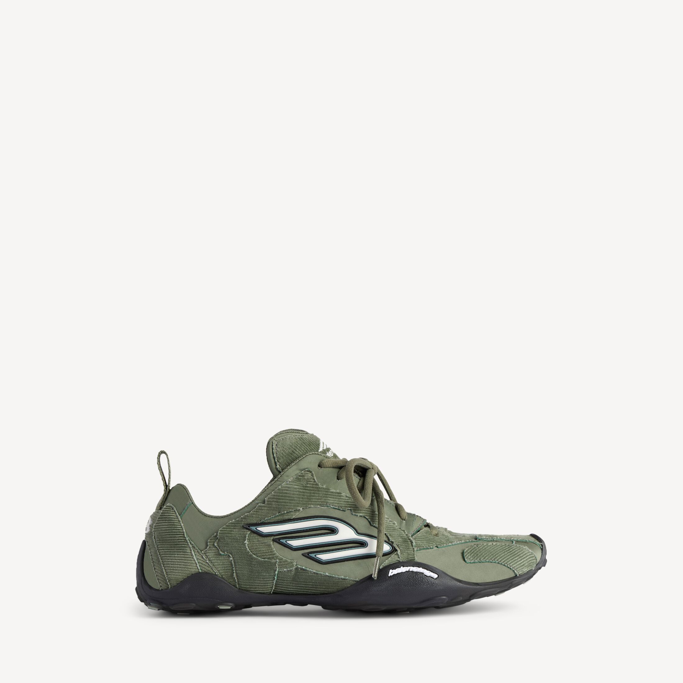 MEN'S MONDAY ULTRA SNEAKER IN KHAKI/WHITE/BLACK Monday Ultra Sneaker in khaki, white and black cotton and polyester