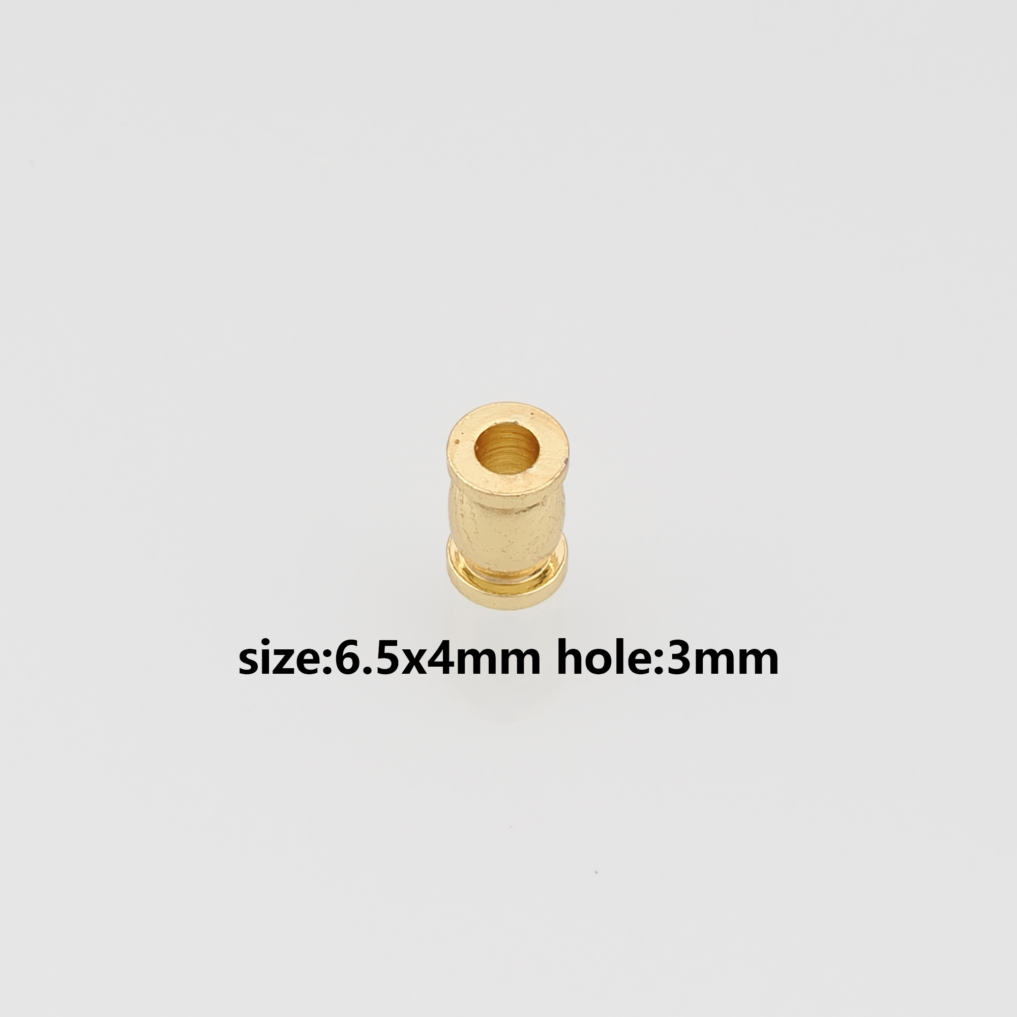 50Pcs 18K Gold Filled Tube Spacer Beads,Tube Beads for Bracelet Jewelry Necklace Making Supply
