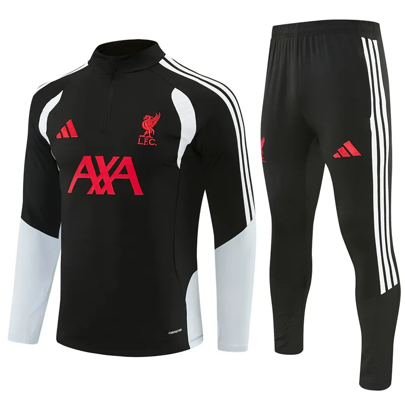 Liverpool 26/27 Half Zipper Training Suit - Black