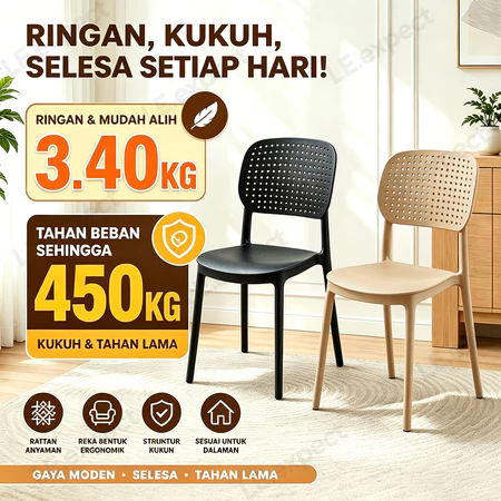 Dining chair Nordic Candy Chair Plastic Chair Cafe Chair study chair kerusi cafe kerusi kedai makan