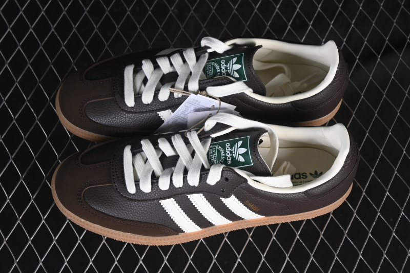 Adidas Samba Og Clover Casual Board Shoes Black/White JR0891