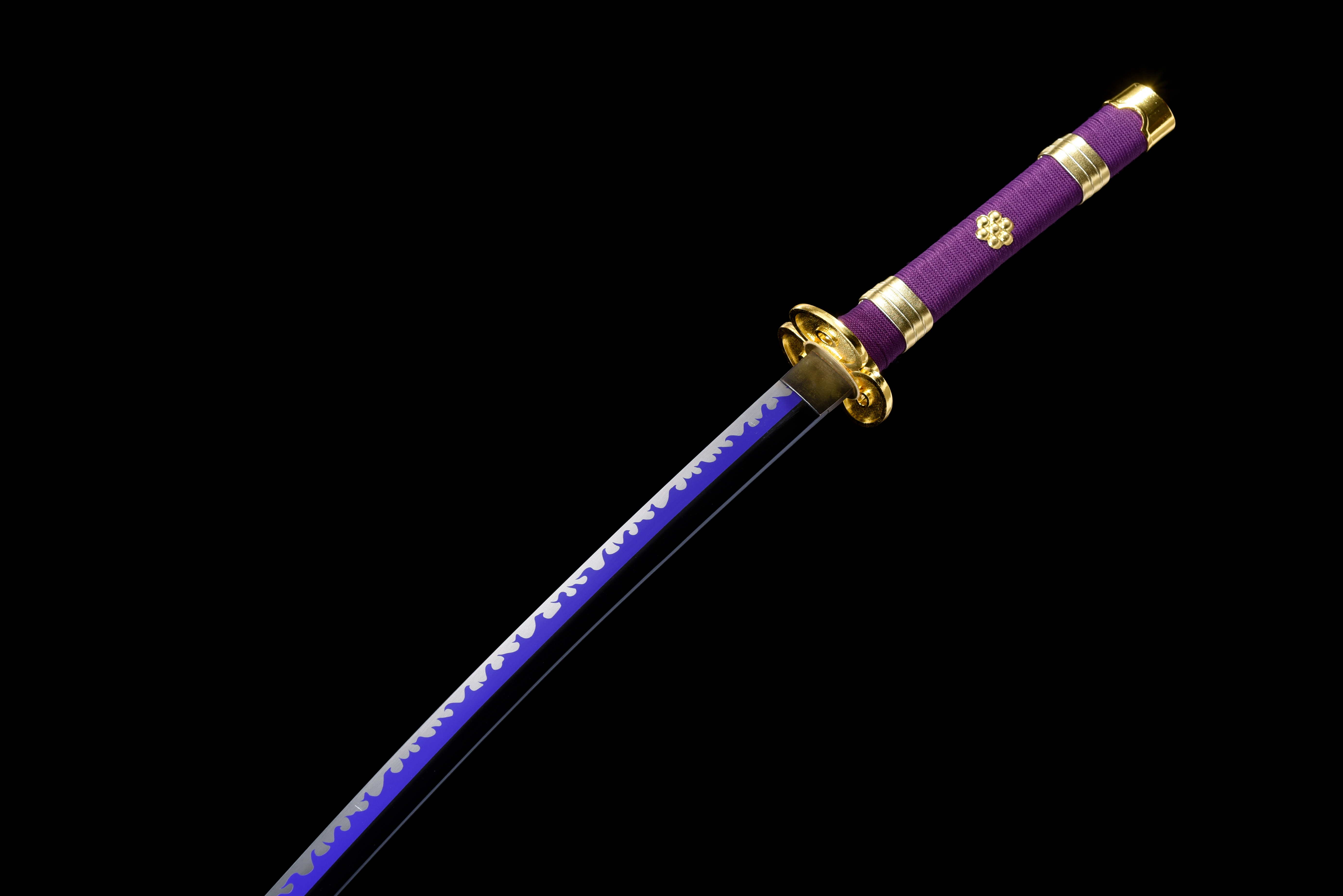 Purple Enma Katana – One Piece, High-Carbon Steel, Full Tang