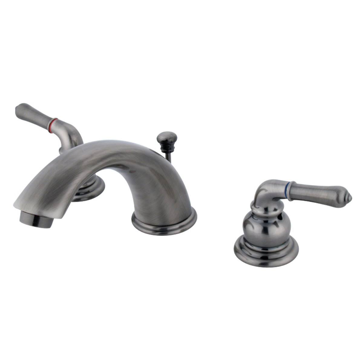 Kingston Brass Kb967 Magellan Widespread Lavatory Faucet, Satin Nickel