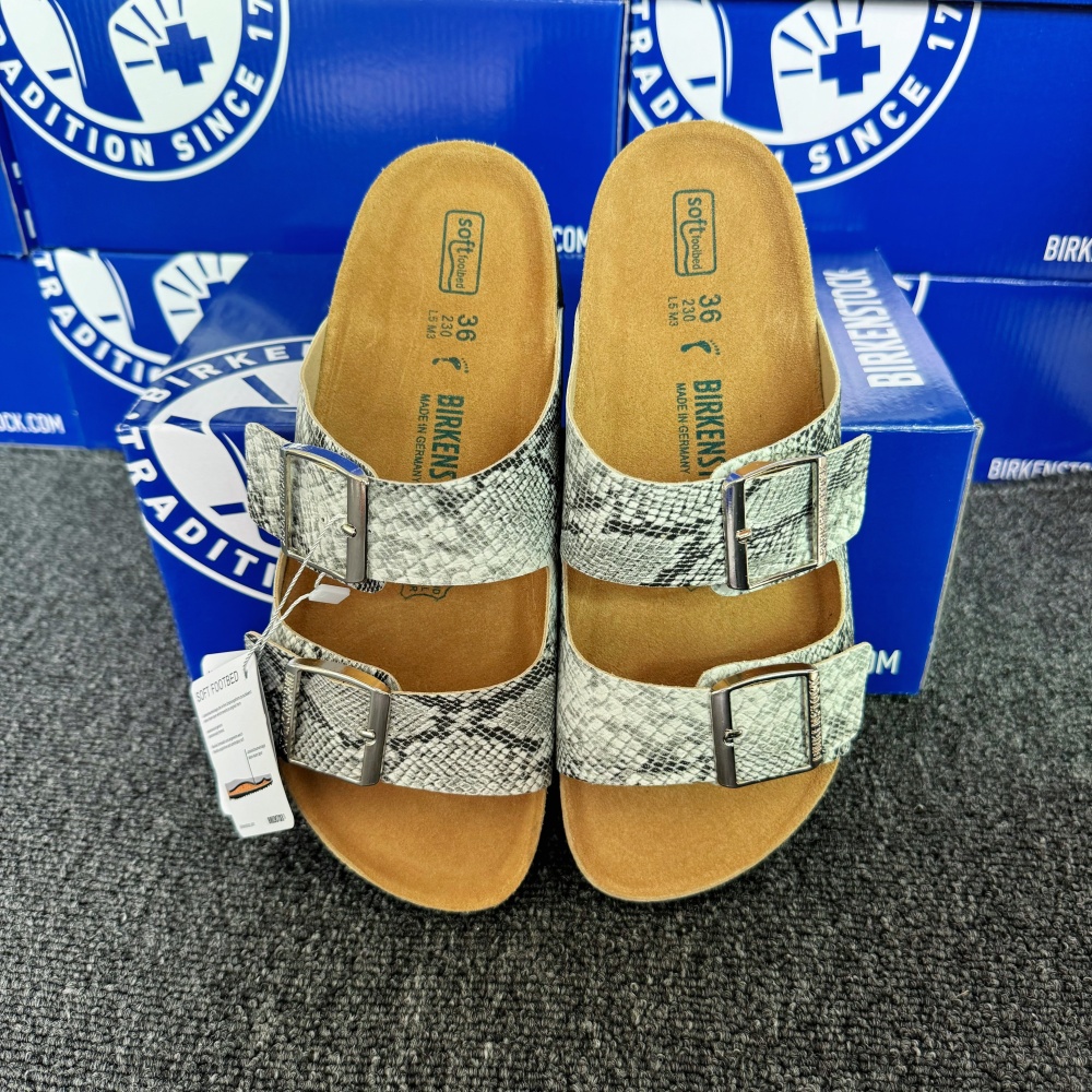 Birkenstock Arizona Python Print Casual Sandals