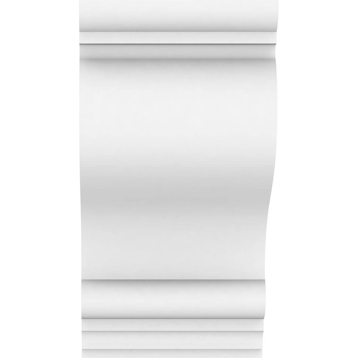 7x22W x 10x22D x 20x22H Standard Scroll Architectural Grade PVC Corbel