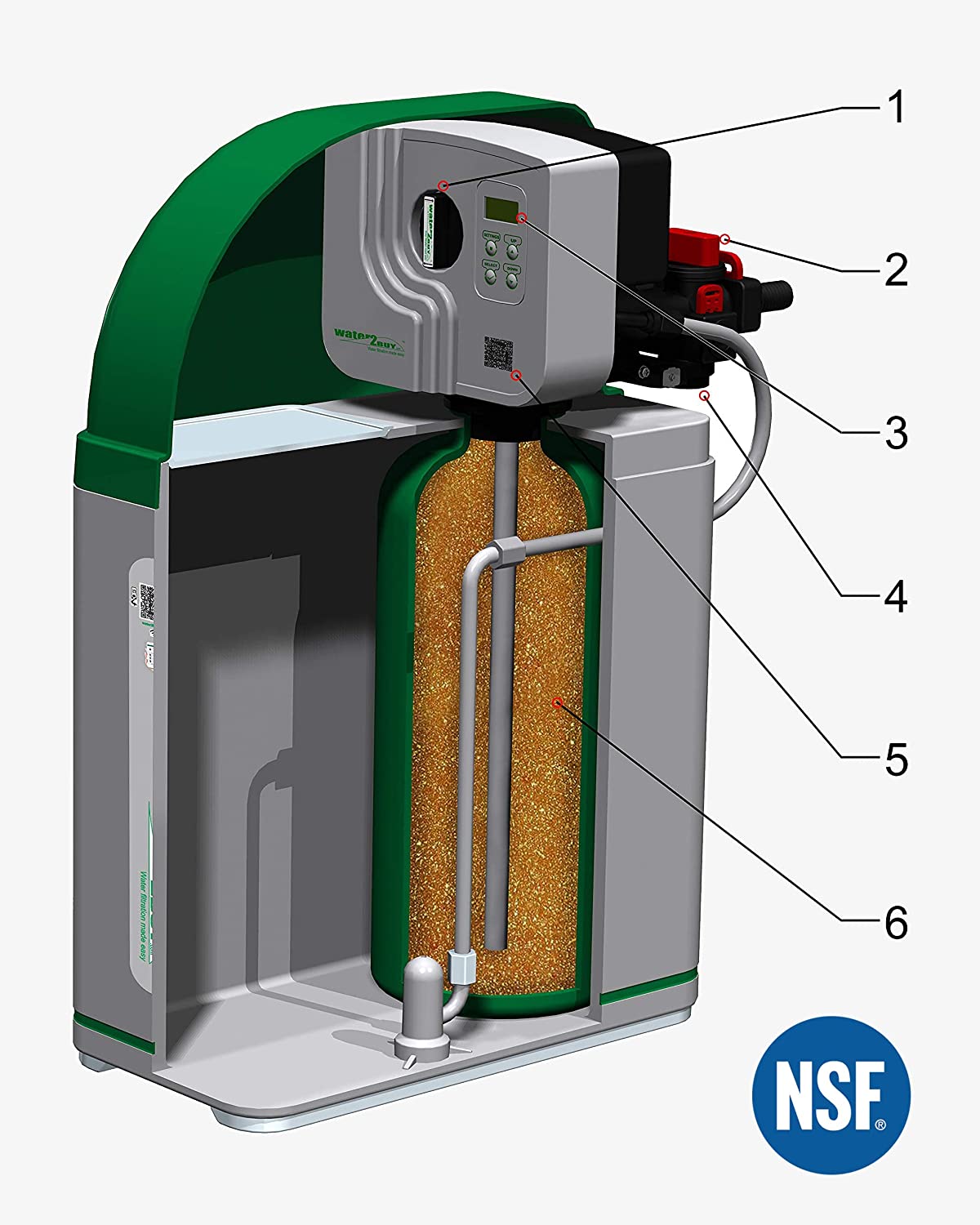 Water2Buy W2B200 Water Softener | 100% Limescale Removed