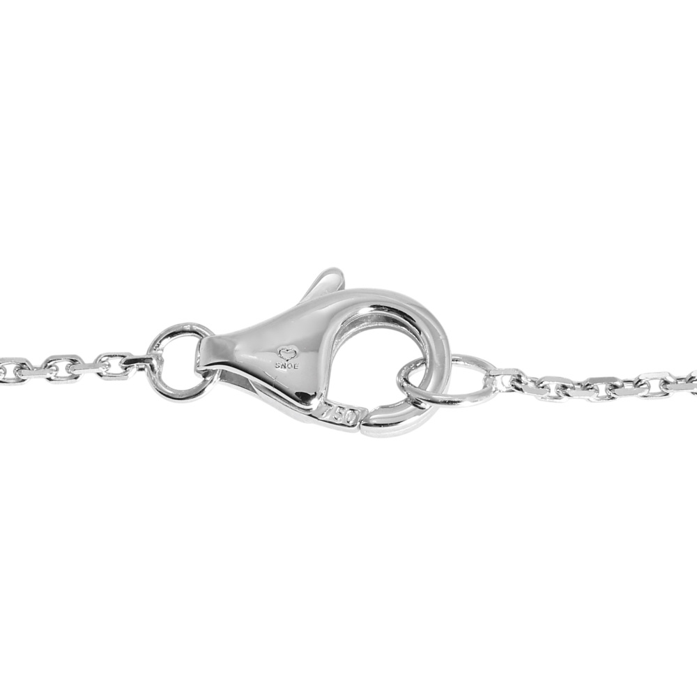 Cartier Trinity Necklace 18K White Gold & Ceramic Diamond B3045500