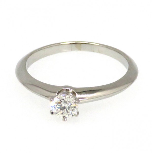 Tiffany & Co. Solitaire Diamond Ring Platinum