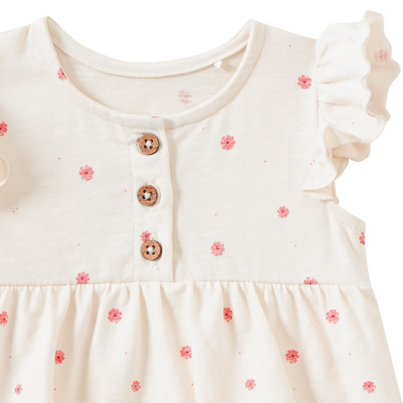 Topomini Pure Collection Baby Bodykleid mit Blümchen