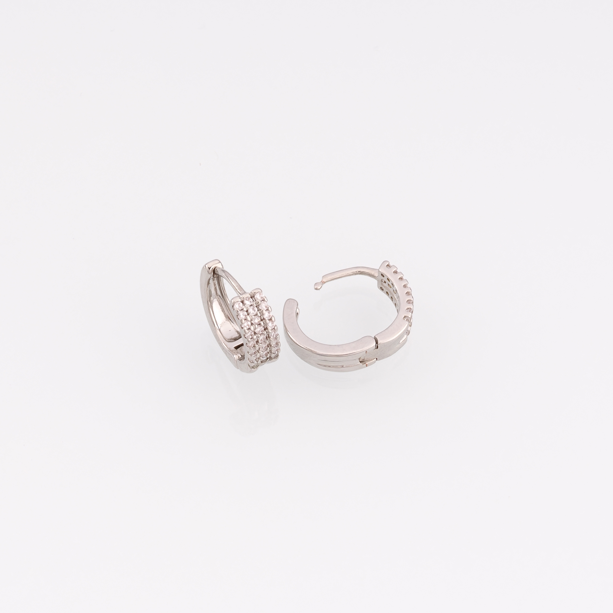 18K Gold Filled Round Hoop Earrings,CZ Earrings,Gold Hoops,Dainty Hoops Huggie,DIY Jewelry Making Supply